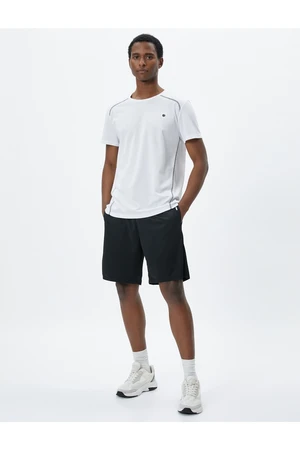 Koton Basic Sports Shorts with Lace-Up Waist with Pocket Detail.