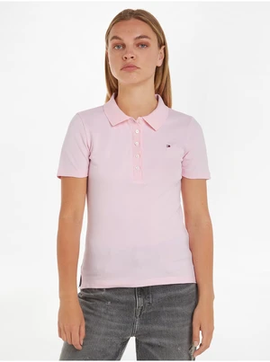 Light pink womens polo shirt Tommy Hilfiger 1985 Pique - Women