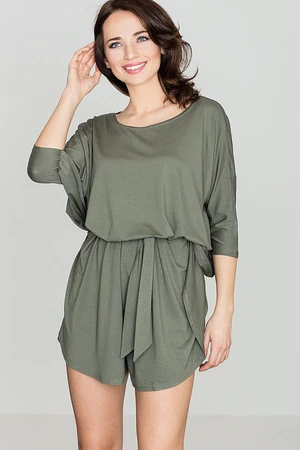 Lenitif női jumpsuit K315 Olive