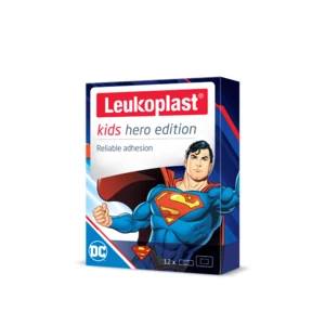 Leukoplast Kids Hero Edition Superman náplast dětská 12 ks