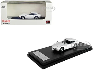 Toyota 2000GT White 1/64 Diecast Model Car by LCD Models