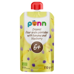 SALVEST Põnn Banán s borůvkou a obilnými vločkami BIO 110 g, poškozený obal