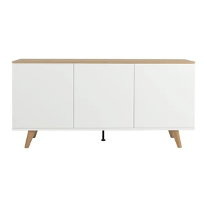 Biela komoda Tenzo Amelia, 162 x 77 cm