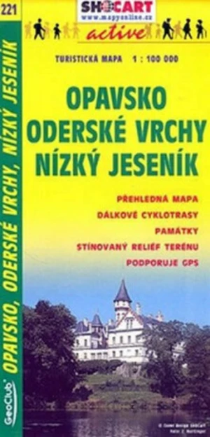 Opavsko, Oderské vrchy, Nízký Jeseník 1:100 000