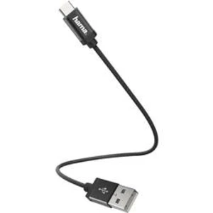 Kabel Hama 00178281, 20.00 cm, černá