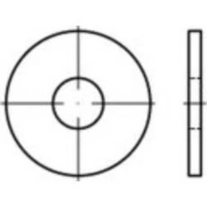 Podložka TOOLCRAFT TO-6608793, titan, 1 ks
