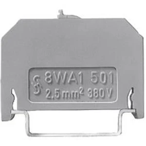 Průchodková svorka šroubovací Siemens 8WA1501, šedá, 10 ks