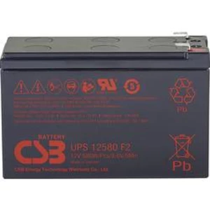 Olověný akumulátor CSB Battery UPS 12580 high-rate UPS12580F2, 9.4 Ah, 12 V