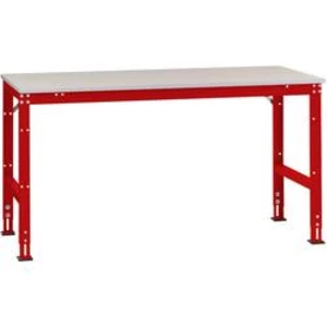 Manuflex AU6099.3003 Pracovní Přístavný stůl Univerzální standardní s PVC dekorační deska, Šxhxv = 1750 x 1000 x 760-870 mm