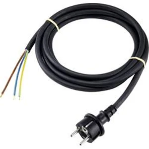 Síťový kabel s napájecí zásuvkou Basetech XR-1638088, 3.00 m, černá