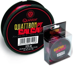 Quantum vlasec quattron salsa červená 275 m-průměr 0,18 mm / nosnost 2,8 kg