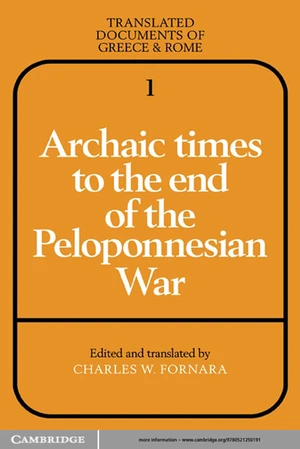 Archaic Times to the End of the Peloponnesian War