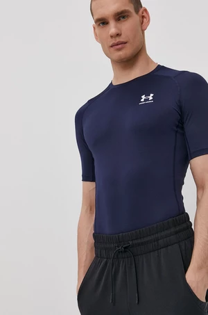 Tréningové tričko Under Armour tmavomodrá farba, jednofarebné, 1361518