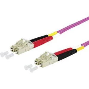 Optické vlákno kabel Metz Connect 151S1JOJO10E [2x zástrčka LC - 2x zástrčka LC], 1.00 m, fialová