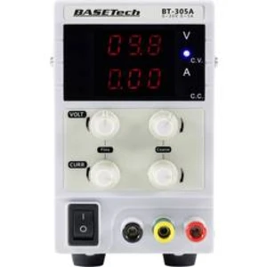 Laboratorní zdroj s nastavitelným napětím Basetech 0 - 30 V, 0 - 5 A, 150 W, Počet výstupů: 1 x