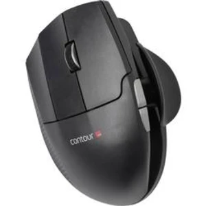 Ergonomická myš Contour Design Unimouse Left UNIMOUSE-WL-L, ergonomická, lze znovu nabíjet, černá