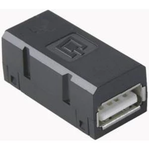 Propojka USB 2.0 BTR Netcom 1401U00812KI, spojka rovná, černá