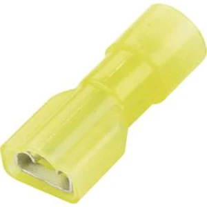 Faston zásuvka Vogt Verbindungstechnik 3967S 6.3 mm x 0.8 mm, 180 °, plná izolace, žlutá, 1 ks