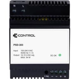 Síťový zdroj na DIN lištu C-Control PSD-303, 1 x, 12 V/DC, 4.5 A, 54 W
