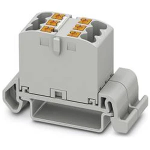 Blok rozvaděče Phoenix Contact PTFIX 6X2,5-NS35A GY 3273132, 10 ks, šedá