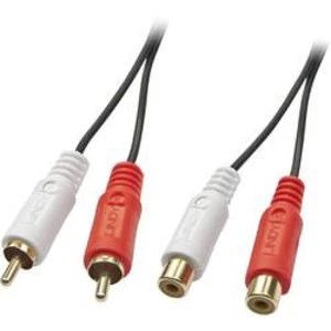 Cinch audio prodlužovací kabel LINDY 35674, 10.00 m, černá