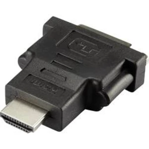 HDMI / DVI adaptér Renkforce [1x HDMI zástrčka - 1x DVI zásuvka 24+1pólová], černá