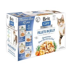 Kapsičky Brit Care Cat Flavour box Fillet in Jelly 12x85g