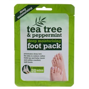 Xpel Tea Tree Tea Tree & Peppermint Deep Moisturising Foot Pack 1 ks maska na nohy pre ženy