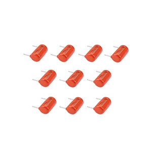 5 Pairs Polyester Film Orange Clipper Capacitors With Radial Leads Works Great for Guitars Accessories