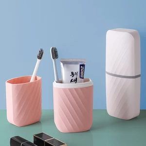 Travel Toothbrush Case and Portable Business Trips Wash Cup Holder Organizer for Trips and Daily Use