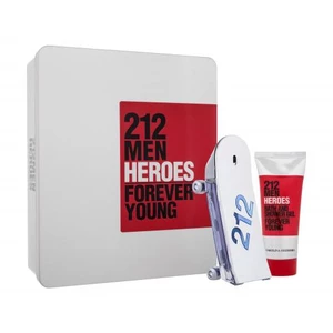Carolina Herrera 212 Men Heroes dárková kazeta toaletní voda 90 ml + sprchový gel 100 ml pro muže