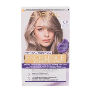 L´Oréal Paris Excellence Cool Creme 48 ml barva na vlasy pro ženy 8,11 Ultra Ash Light Blond na barvené vlasy; na všechny typy vlasů