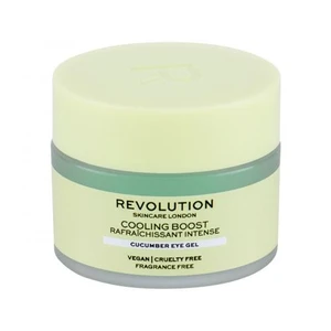 Revolution Skincare Cooling Boost Cucumber 15 ml oční gel pro ženy na všechny typy pleti; na dehydratovanou pleť; na otoky a kruhy pod očima