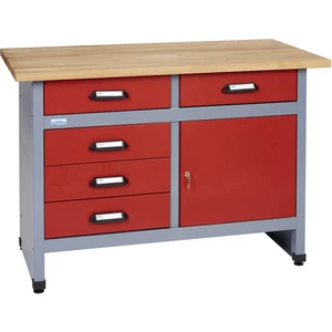 Küpper 12042 Červený pracovný stôl (š x v x h) 1200 x 840 x 600 mm