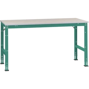 Manuflex AU4029.0001 UNIVERZÁLNY štandardný pracovný stôl s dekoratívnym panelom z PVC, š xhxv = 1250x600x760-870 mm  Fa