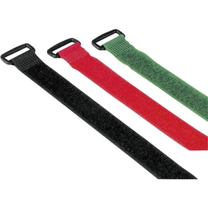 Hama káblová šnúra plast červená, zelená, čierna flexibilné (d x š) 25 cm x 2 cm 9 ks  00020538