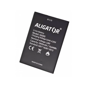 Batéria Aligator S6000 Duo, Li-Ion 2800mAh (AS6000BAL) náhradná batéria pre mobilný telefón • určená pre Aligator S6000 Duo • Li-Ion • 2 800 mAh