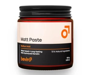 Zmatňujúci pasta na vlasy so strednou fixáciou Beviro Matt Paste Medium Hold - 100 g (BV306) + darček zadarmo
