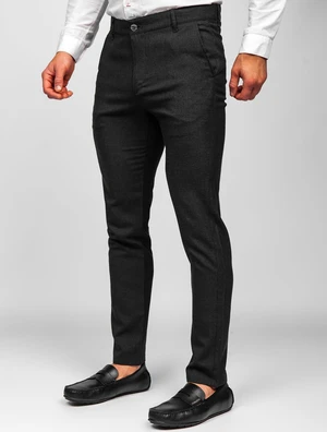 Pantaloni negri chinos Bolf 0016