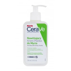 CeraVe Facial Cleansers Hydrating Cream-to-Foam 236 ml čistiaci krém pre ženy na zmiešanú pleť; na normálnu pleť; na dehydratovanu pleť