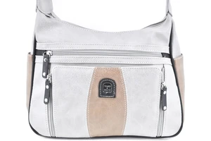 Dámská kabelka crossbody - světle šedá