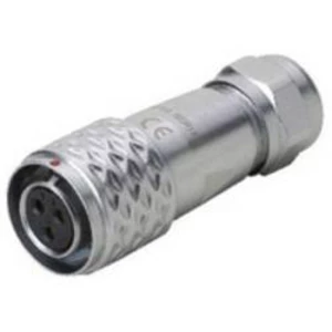 Kulatý konektor série DELMSF 1210 Deltron Connectors DELMSF1210/S7I, kulatý konektor DIN, Provedení konektoru: zásuvka, rovná IP67, mosaz, pochromovan