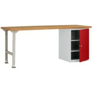 Dílenském COMBI model 8 s masivní deskou, Šxhxv = 2000 x 700 x 840 mm Manuflex WC5125.3003 WC5125.3003