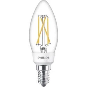 LED žárovka Philips Lighting 77215400 230 V, E14, 5 W, 2.5 W, 1 W = 40 W, 18 W, 9 W, teplá bílá, A+ (A++ - E), tvar svíčky, stmívatelná, 1 ks