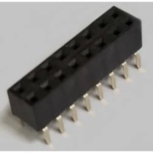 Zásuvková lišta BKL Electronic 10122225, řádky 2, kontakty na řádek 8, 1 ks