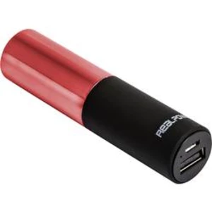 Powerbanka RealPower PB-Lipstick, Li-Ion akumulátor 2500 mAh, červená