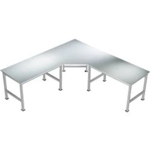 Manuflex AU0042.9006 Univerzální Funfeck-Verkettungselement s linoleum deska, na stůl hloubka = 800 mm