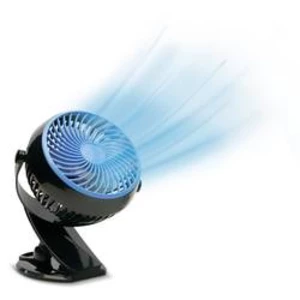 Stolní ventilátor MediaShop Livington Go Fan, 2 W, 3 W, 4 W, 80 mm, černá