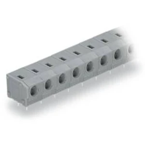 Pružinová svorkovnice WAGO 235-504, 1.50 mm², Pólů 4, šedá, 140 ks
