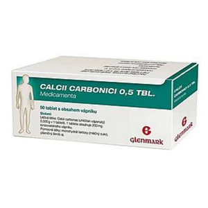 CALCII CARBONICI 0,5 TBL. MEDICAMENTA  50x0.5GM Tablety